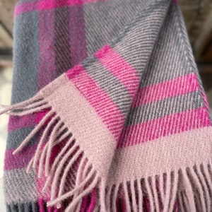 Pink plaid blanket