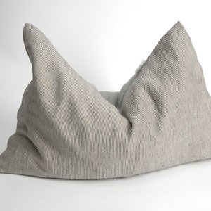 Japanese size Buckwheat hulls pillow suitable stonewashed linen pillow cover Japanese size Buckwheat pillow perfect gift 14''x20''/35x50cm image 2