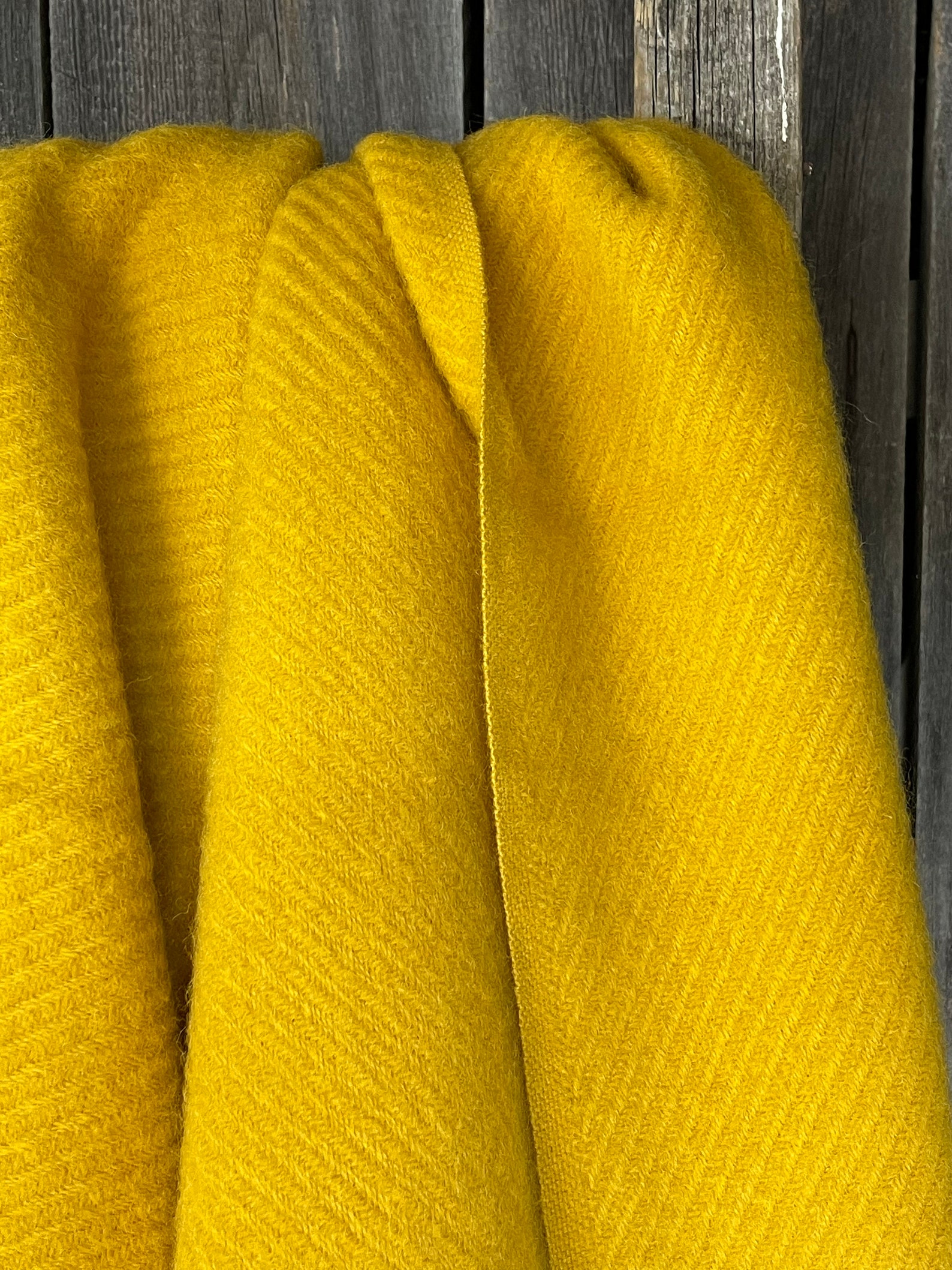 Mustard yellow wool throw blanket Yellow blanket with fringes | Etsy