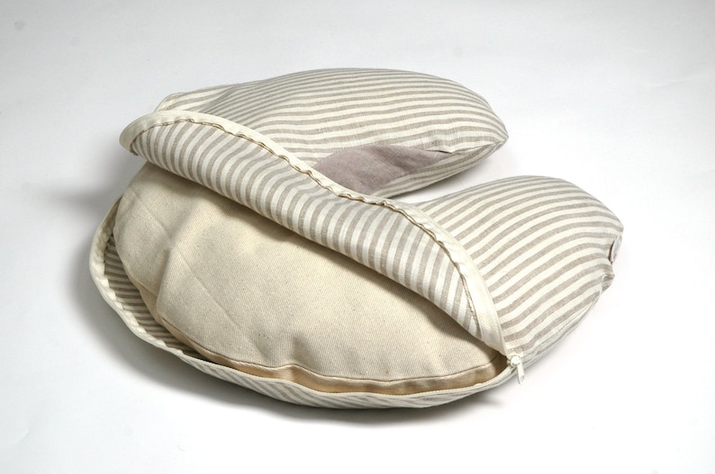 Travel Pillow Neck Pillow Buckwheat Neck Pillow Zewo Waste Etsy