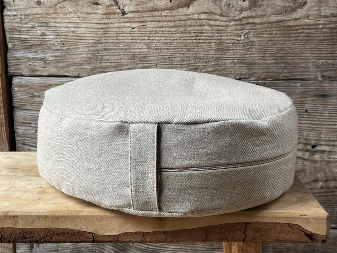 Natural Linen Zafu Buckwheat Hulls Natural Grey Burlap Linen Meditation Cushion Buckwheat Floor Pillow Meditation Pillow Zero Waste Living - Etsy
