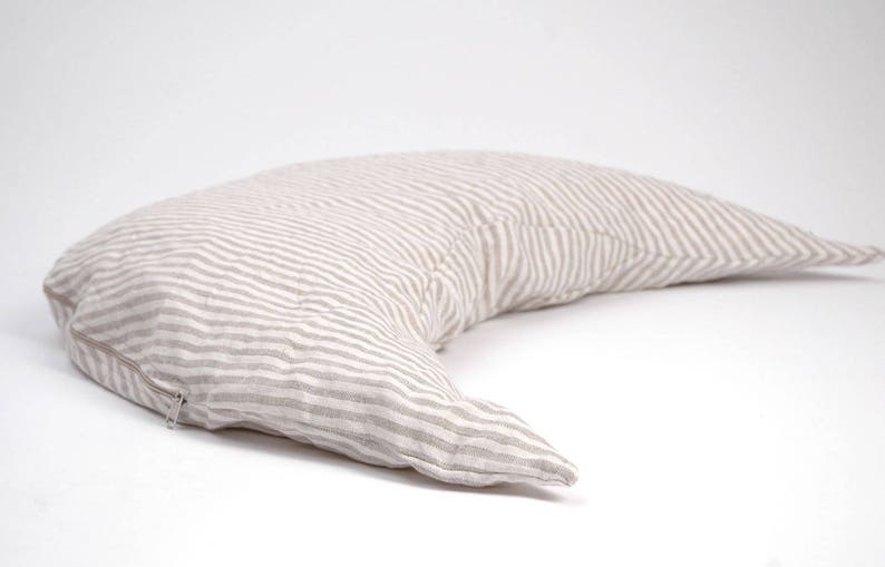Half Moon Buckwheat Pillow Neck Support Pillow Sleep Pillow Etsy