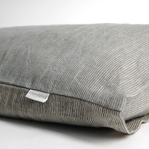 Japanese size Buckwheat hulls pillow suitable stonewashed linen pillow cover Japanese size Buckwheat pillow perfect gift 14''x20''/35x50cm image 3