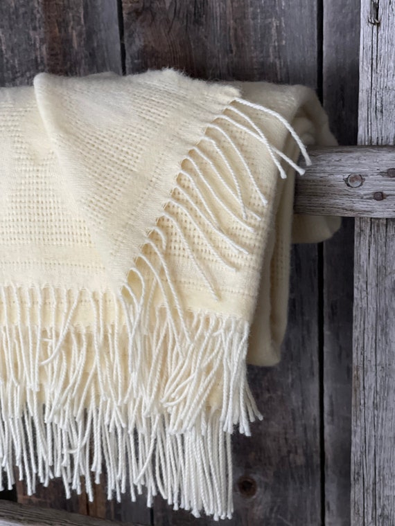Light Yellow Wool Throw Blanket Whit Fringes Pure Lambswool Cream Yellow Throw Blanket Sofa Throw Blanket Soft Yellow 51 x79 130x200cm Etsy Canada