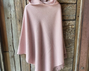 Albornoz Poncho Bebé Bambú Orgánico - Capucha Orejas Conejo, Talla 0-2 Años Rosa