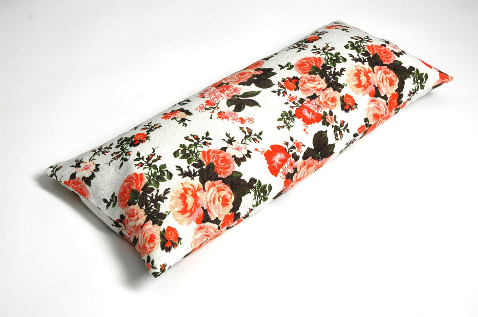 Small Buckwheat Pillow Floral Linen Neck Pillow Travel Etsy