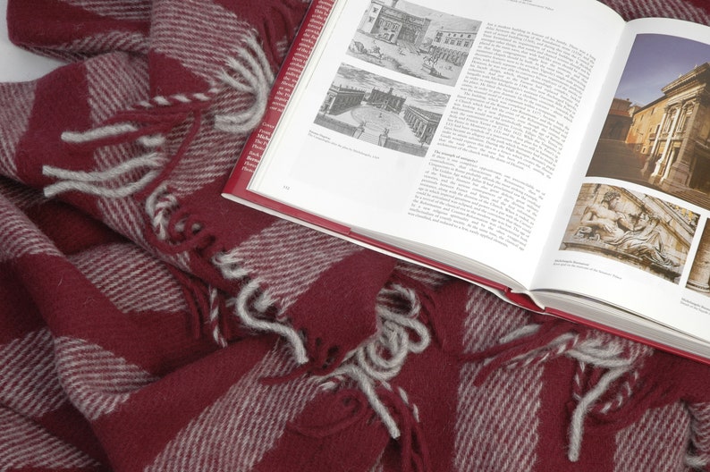 Redgrey throw blanket with fringes Wool throw blanket with fringes Wool blanket Pure wool throw 51/'/'X79/'/'130X200cm Perfect Christmas gift