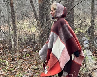 シェアスピリット ウールポンチョ フード付 茶 ネパール製　新品未着用　希少 il_340x270.6440233382_t6ro.jpg