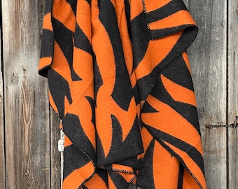 oldsea blanket (orange) 新品未使用未開封 Orange Lambswool Blanket Orange/white Throw Blanket Pure