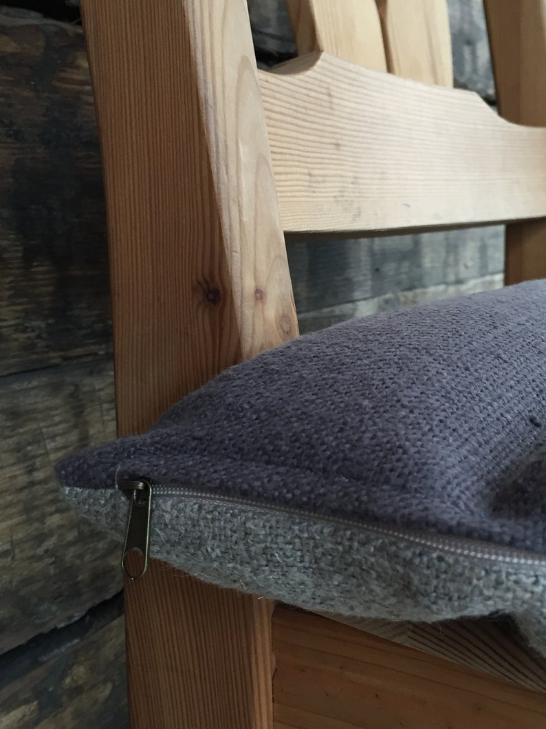 Burlap Linen Chair Cushion With Cover Linen Bench Cushion Etsy