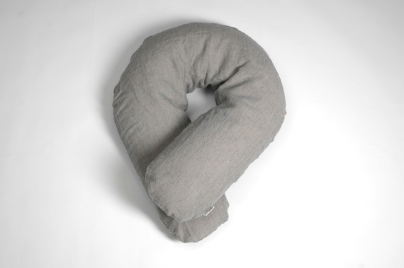 Striped Buckwheat Nursing Pillow Buckwheat Pregnancy Pillow Etsy