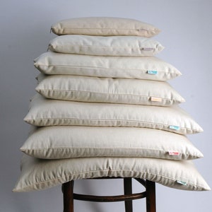 Japanese size milkwhite cotton Buckwheat pillow 14'x20'/35x50cm Ortopedic buckwheat pillow Zero waste buckwheat pillow Buckwheat neck pillow zdjęcie 1