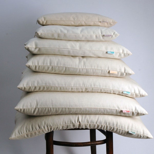 Japanese size milkwhite cotton Buckwheat pillow 14'x20'/35x50cm Ortopedic buckwheat pillow Zero waste buckwheat pillow Buckwheat neck pillow