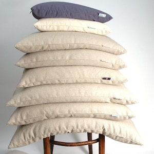 Large size natural grey linen Buckwheat pillow Buckwheat neck pillows 20&#39;x24&#39;/50x60cm Zero waste Buckwheat neck pillow Ortopedic pillow