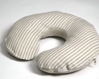 Travel pillow, Neck pillow, Buckwheat neck pillow, Zewo waste travel pillow, Linen travel pillow, Organic travel pillow, Zero waste pillow