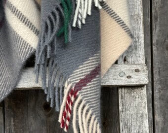 ARVO wool blanket, white-coffee dyed orange 130 x 180 cm +