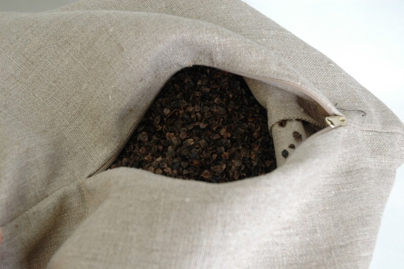 Small Buckwheat Pillow Zero Waste Buckwheat Pillow Etsy