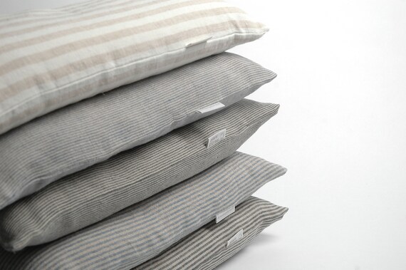 Newest Buckwheat Pillow Striped Coarse Cloth Cushion Calm Health Care Bedding 