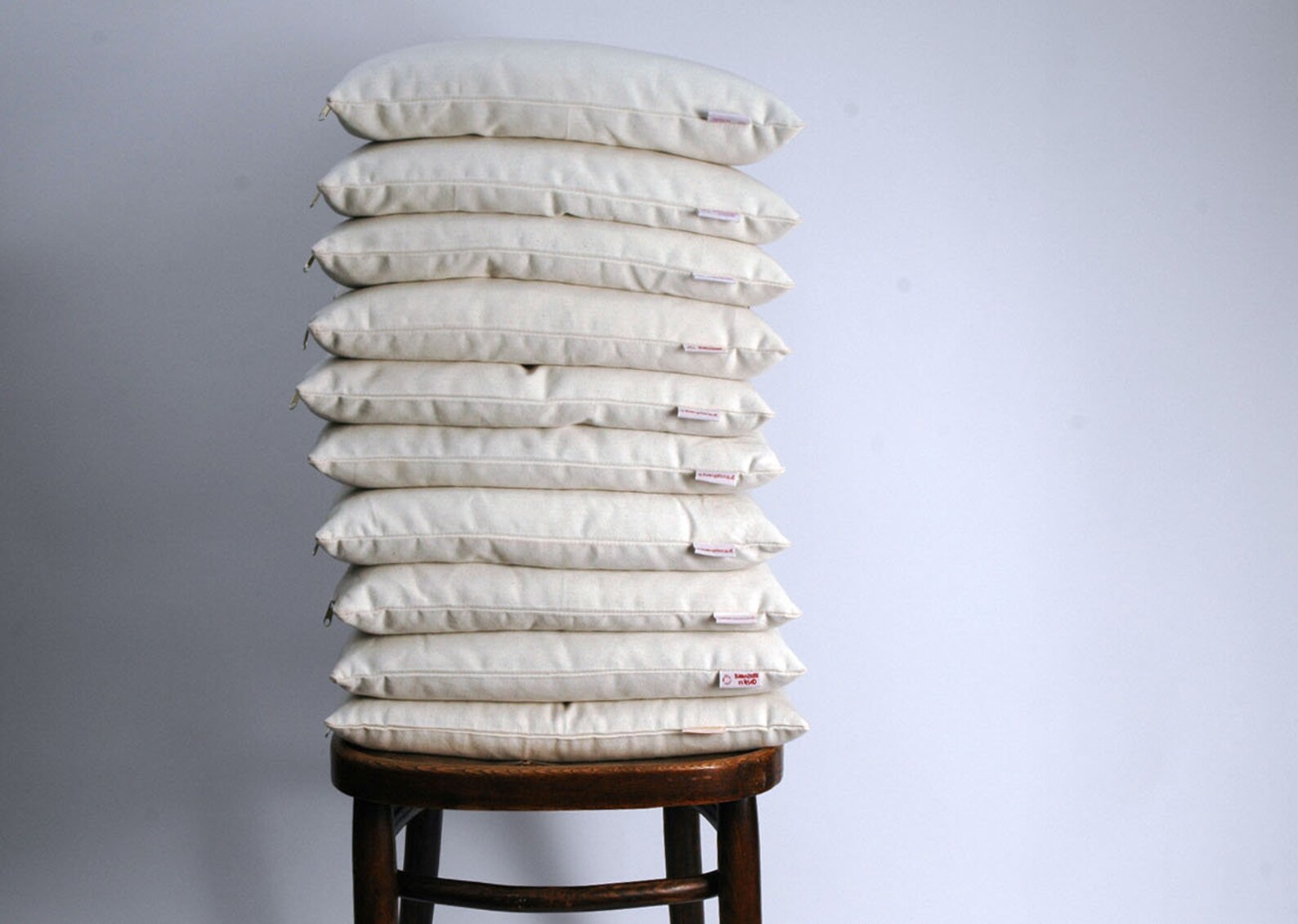 Medium Size White Cotton Buckwheat Pillow Buckwheat Neck Etsy