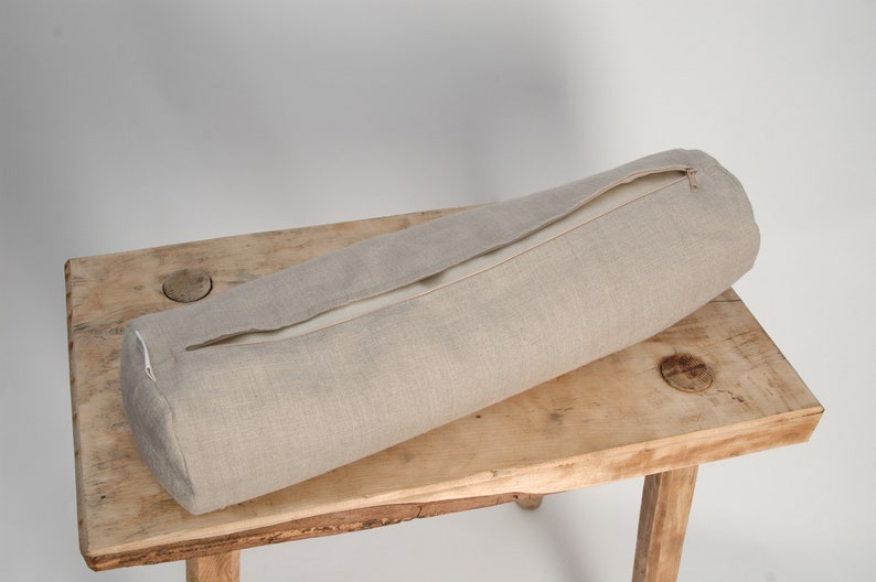 Natural Grey Linen Bolster Pillow Roll Neck Pillow Grey Etsy