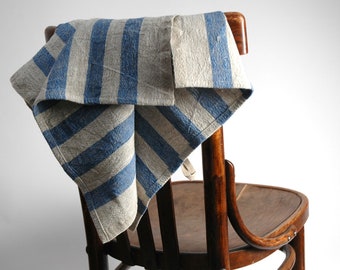 Burlap Rustic Linen Massage Hand Towel hanging Rustic Linen Massage foot Towels Striped Linen Massage hand Towels Grey Blue Striped linen