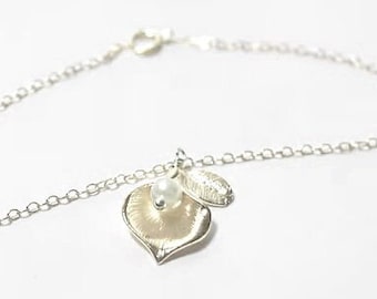 Calla Lilie Armband,Blüten Armband,Garten inspirierter Schmuck,Frühlings Armband,Romantischer Schmuck,Calla Armband