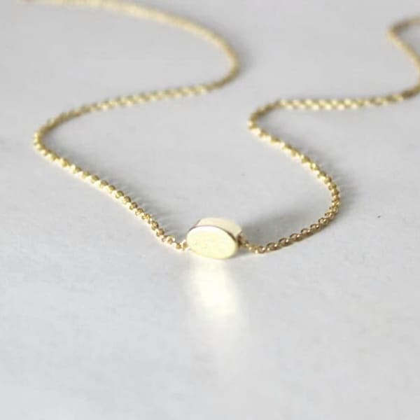 Minimalist necklace, Simple necklace, Sleek necklace, Minimalist jewelry, Elegant necklace, Contemporary, Modern necklace, Dainty necklace,