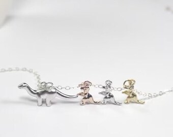 Dinosaurier Halskette.Prähistorischen Schmuck.Dino Anhänger.Jura Halskette, T-Rex Schmuck.