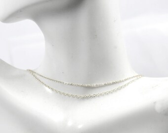 Collana a catena a strati, gioielli a catena multifilo, braccialetto a catena a strati, collana a catena a strati Bracciale a catena multifilo, catena a strati