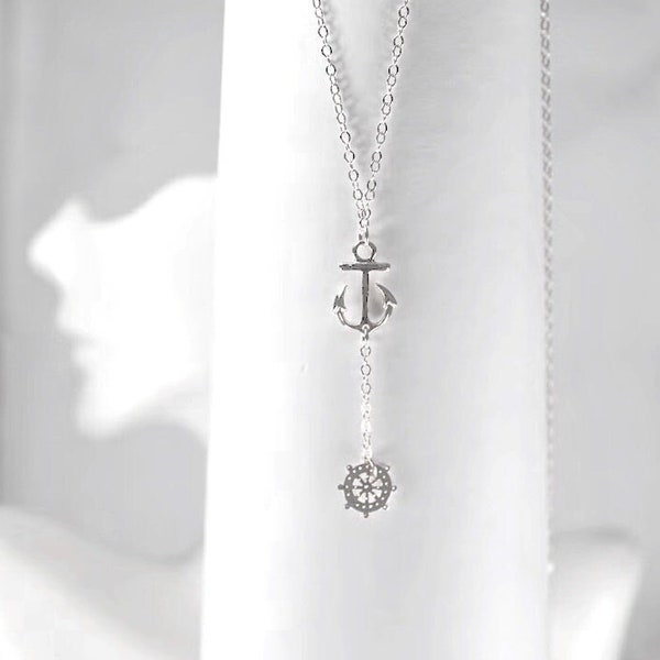 Nautical Anchor jewelry ,Maritime Anchor Jewelry,Sailor Anchor necklace ,.Wheel Compass necklace,Boat Ship-inspired Jewelry.Coastal Jewelry