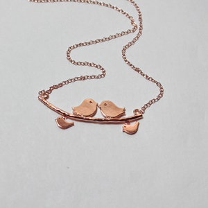 Rose gold bird necklace Clearance