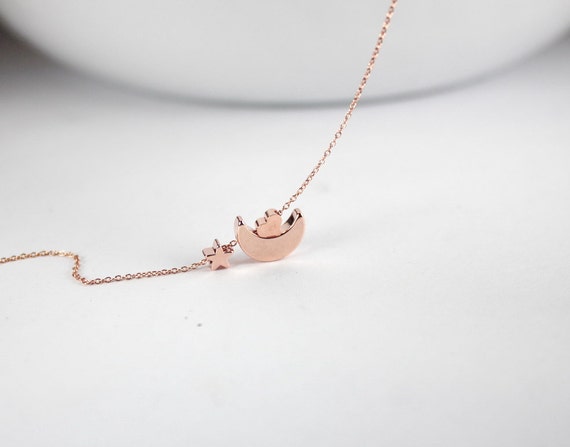 I love you to the moon and back necklace rose gold deals