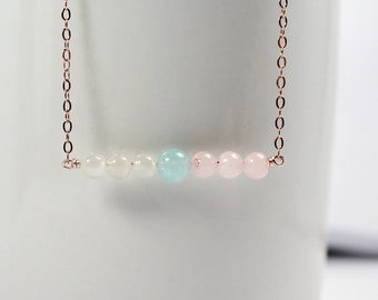 Regalo di pietra della fertilità, braccialetto di fertilità, regalo per la nuova moglie. Delicato braccialetto per la gravidanza, braccialetto IVF, gioielli per la fertilità. Madre che deve essere presente.