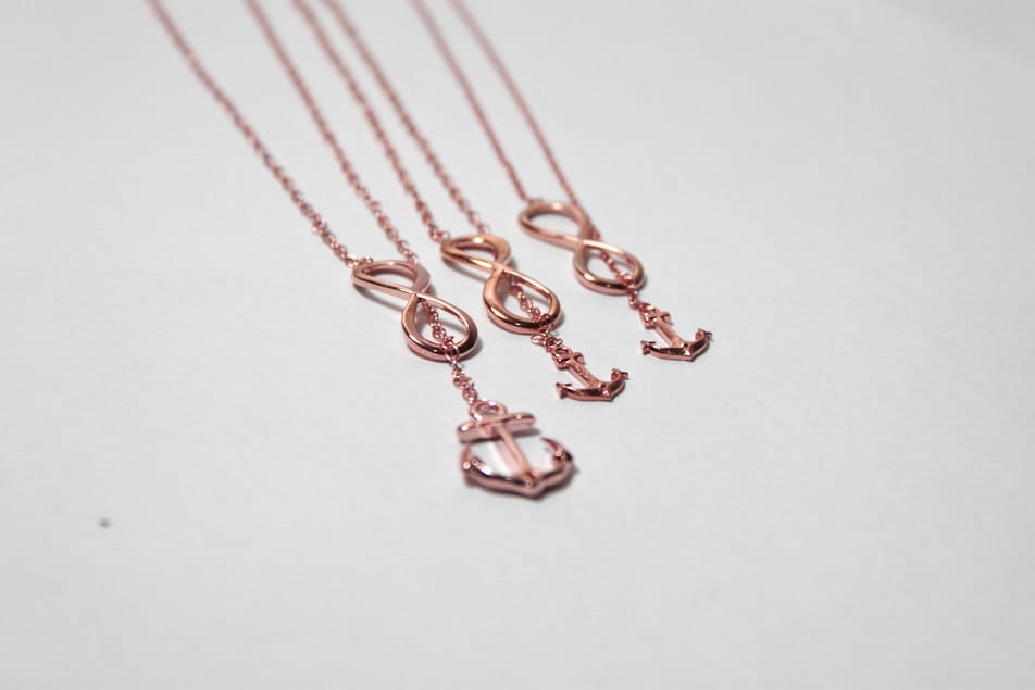 Lariat Infinity Anchor NecklaceInfinity Anchor Lariat.Rose Etsy
