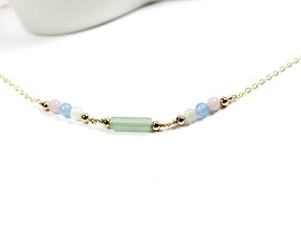 Conception necklace.Gemstone therapy necklace Healing stones for pregnancy, Emotional support necklace, Pregnancy stress relief, ,