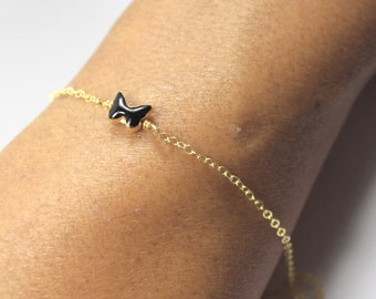 Schwarzer Schmetterling Schmuck. Multicolor Schmetterling Optionen .Emaille Schmetterling Bracelet.symbolic Schmetterling Bracelet.Butterfly Liebhaber Schmuck Geschenk.