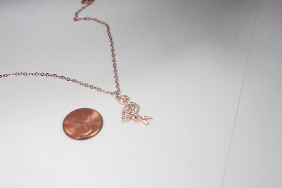 Trend Halskette Kette Flamingo Sommer rosegold und silberfarben Vogel Anhänger Trend Halskette Kette Flamingo Sommer rosegold und silberfarben Vogel Anhänger