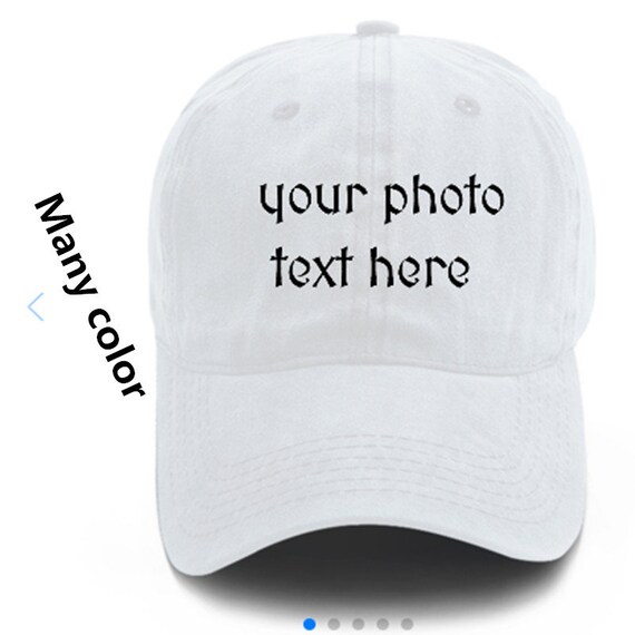 Custom Embroidered Photo Cowboy Hat,Personalized Adjustable Cowboy Cap Add Your Text,Design Baseball Cap,Sports Team Cap Picture,Party Hat Il_570xn