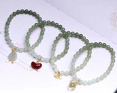 Hetian Jade Bracelet,Nephrite Jade Bracelet, Protection Bracelet,Healing Bracelets,Prayer Buddha Beads Bracelet,Beaded Bracelets Il_170x135