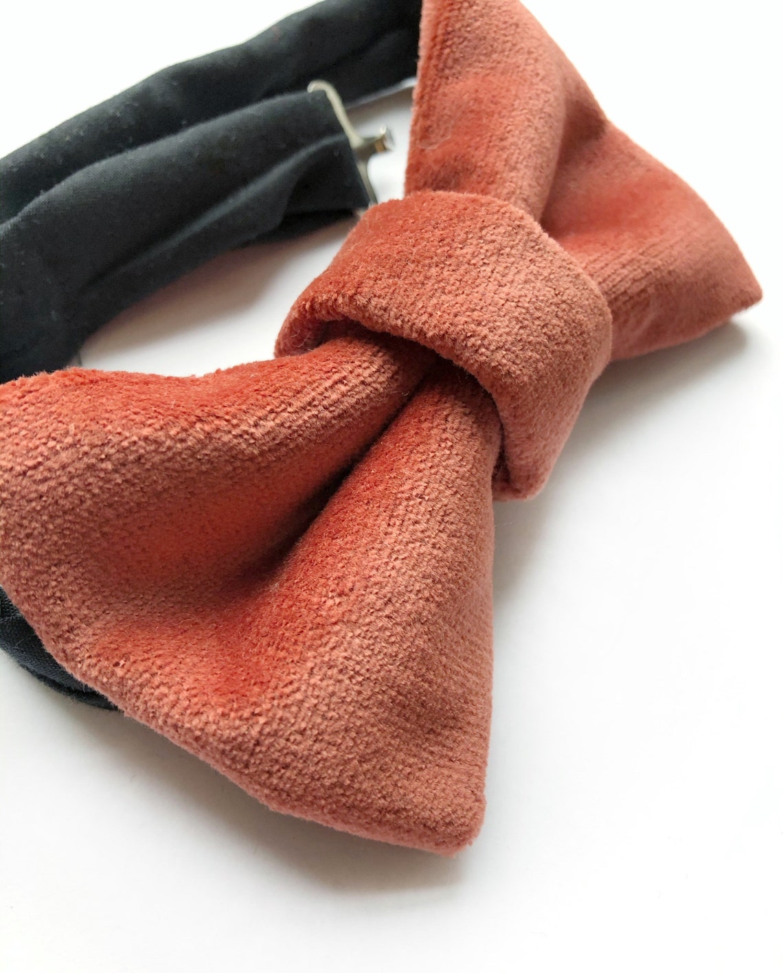 men terracotta tie