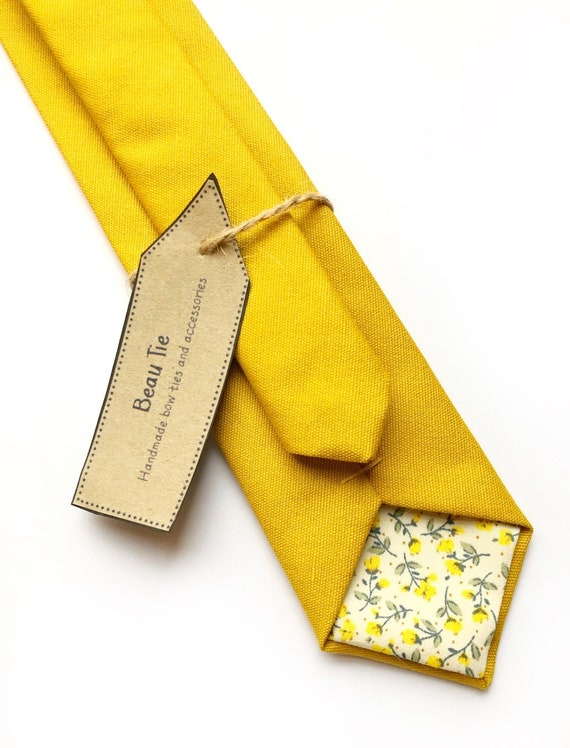 Mens yellow tie deals