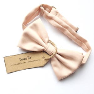 Mens blush bow tie, blush pink, pink bow tie, wedding bow tie