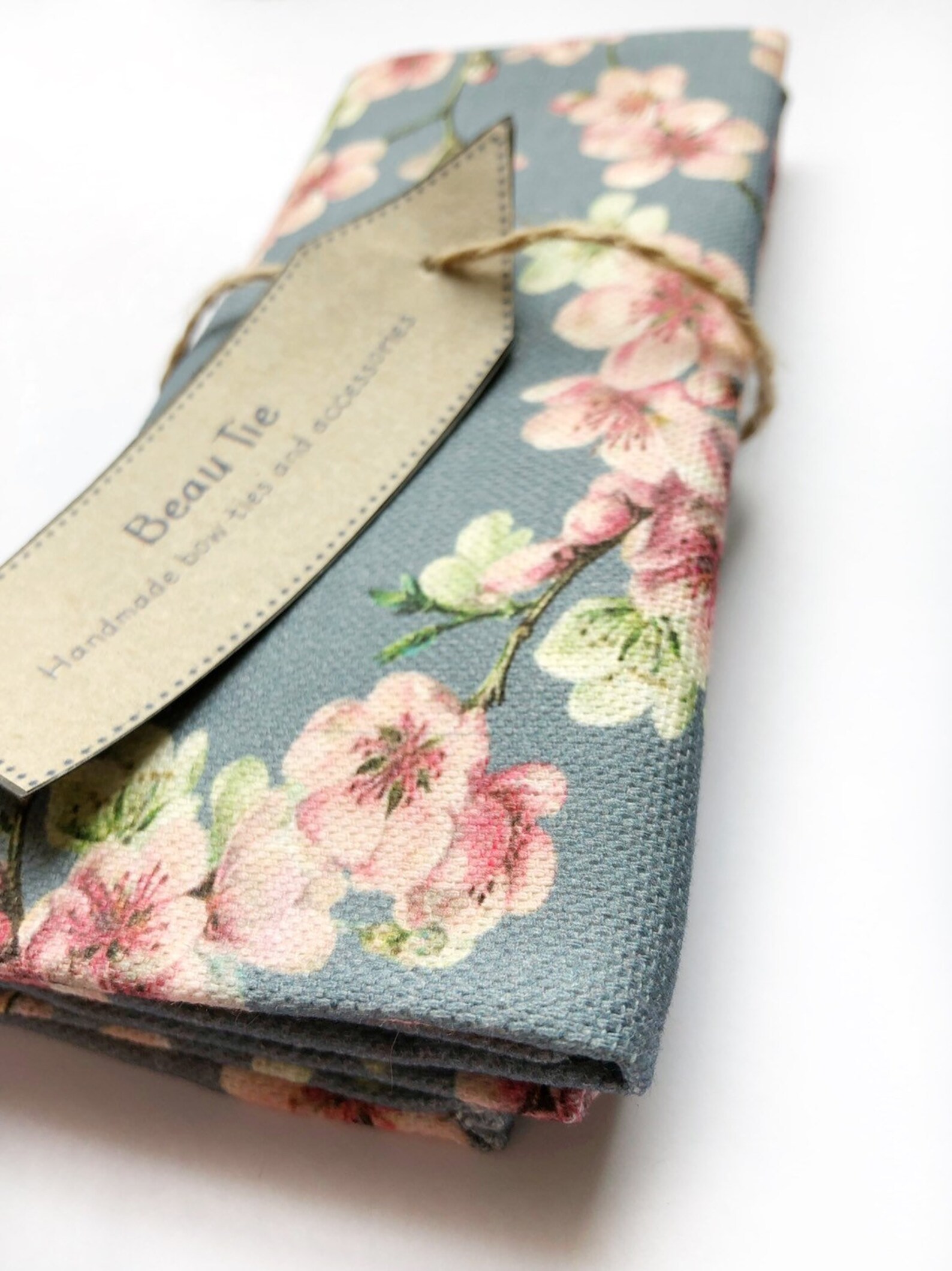 Mens Pocket Square Floral, Floral Pocket Square, Cherry Blossom, Blush ...