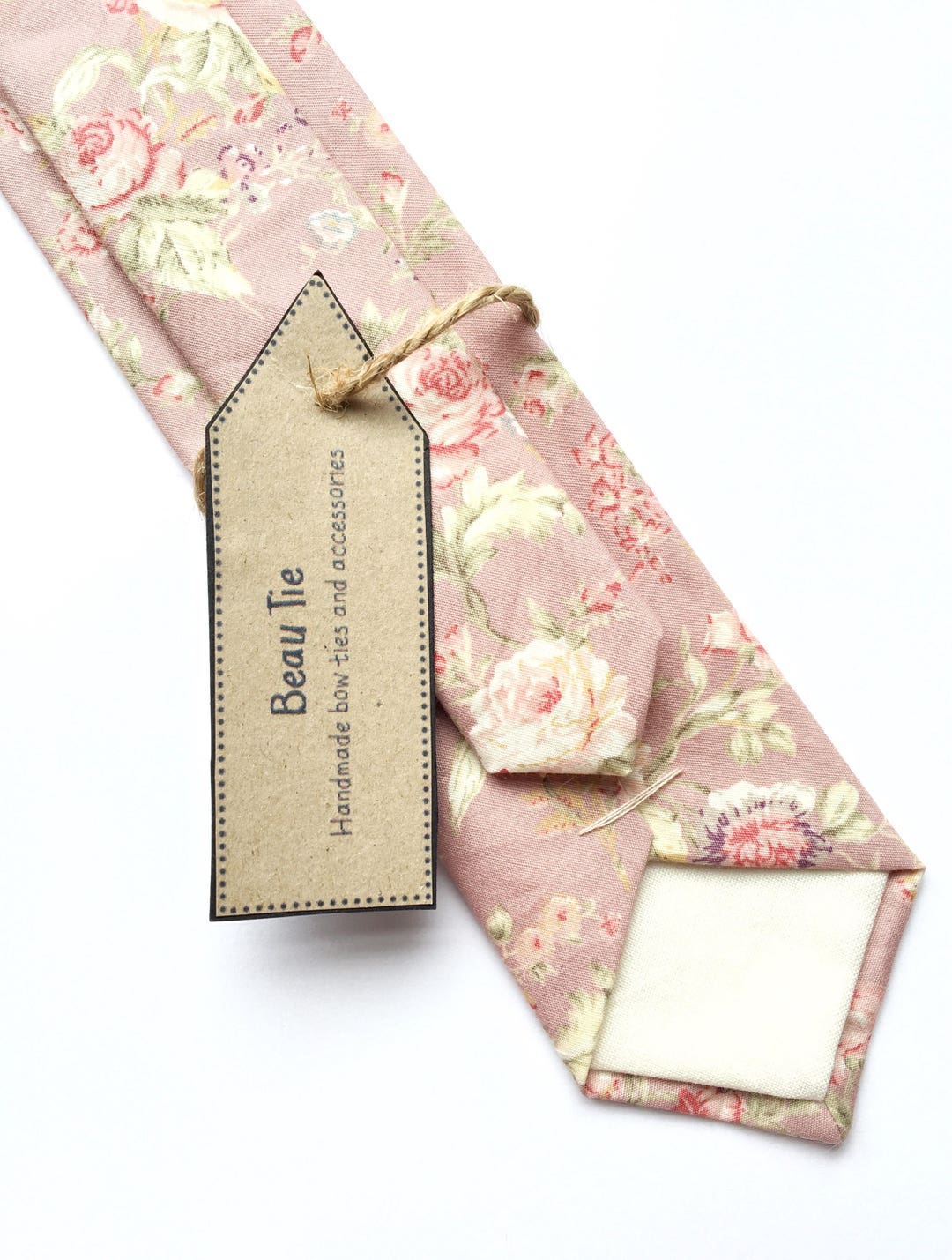 blush tie for wedding