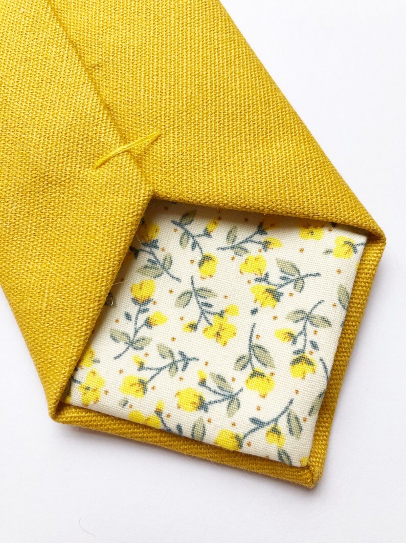mens mustard yellow tie