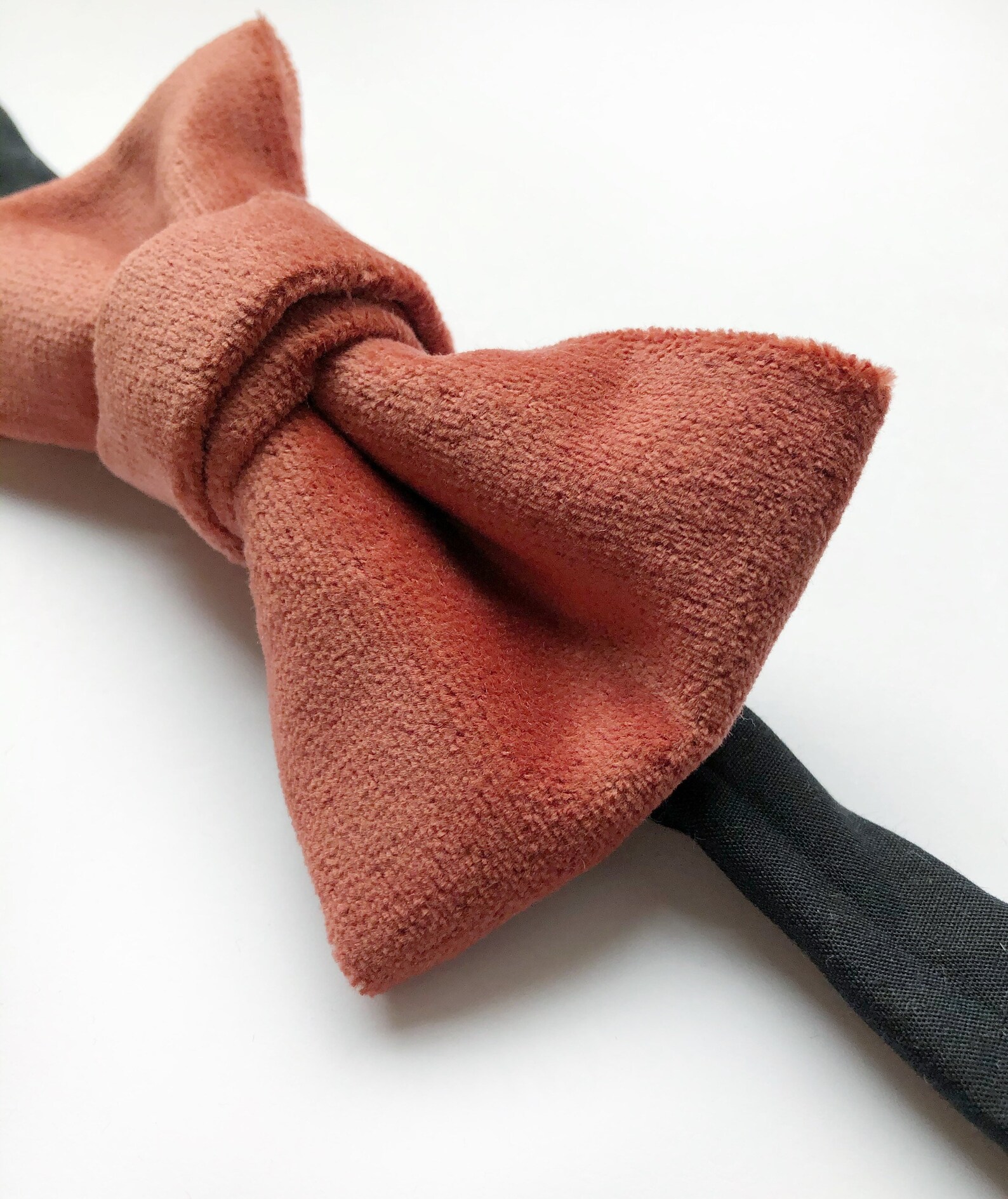 men terracotta tie