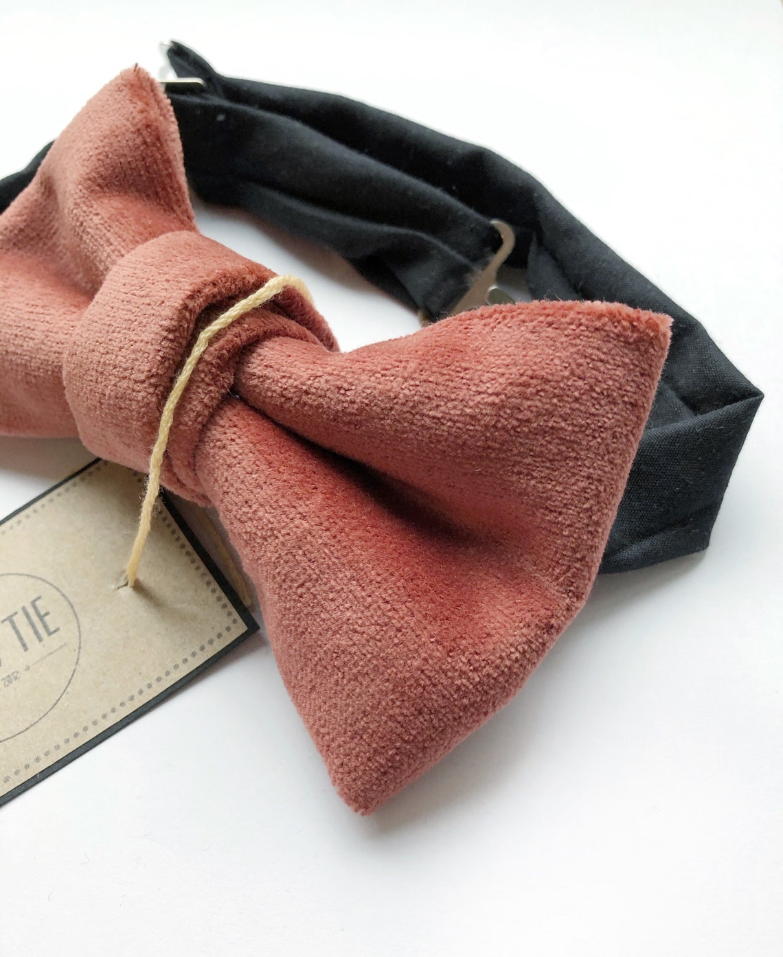 men terracotta tie