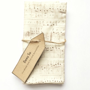Ivory pocket square, mens pocket square, music note pocket square, pocket square, wedding pocket square, mens handkerchief