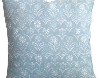 Tika PIllow Cover in Sky Blue | Etsy Tika PIllow Cover in Palm | Etsy