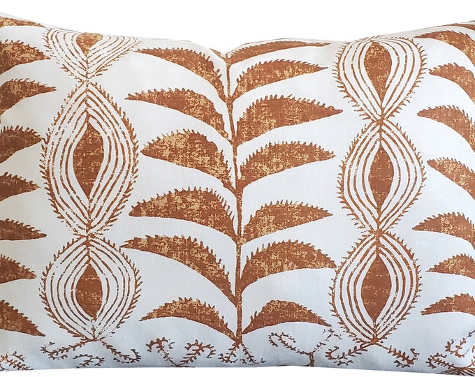 Zanzibar in Tobacco-High End Designer Decorative Pillow Cover-Accent Pillow-Sofa Pillow-Single Sided